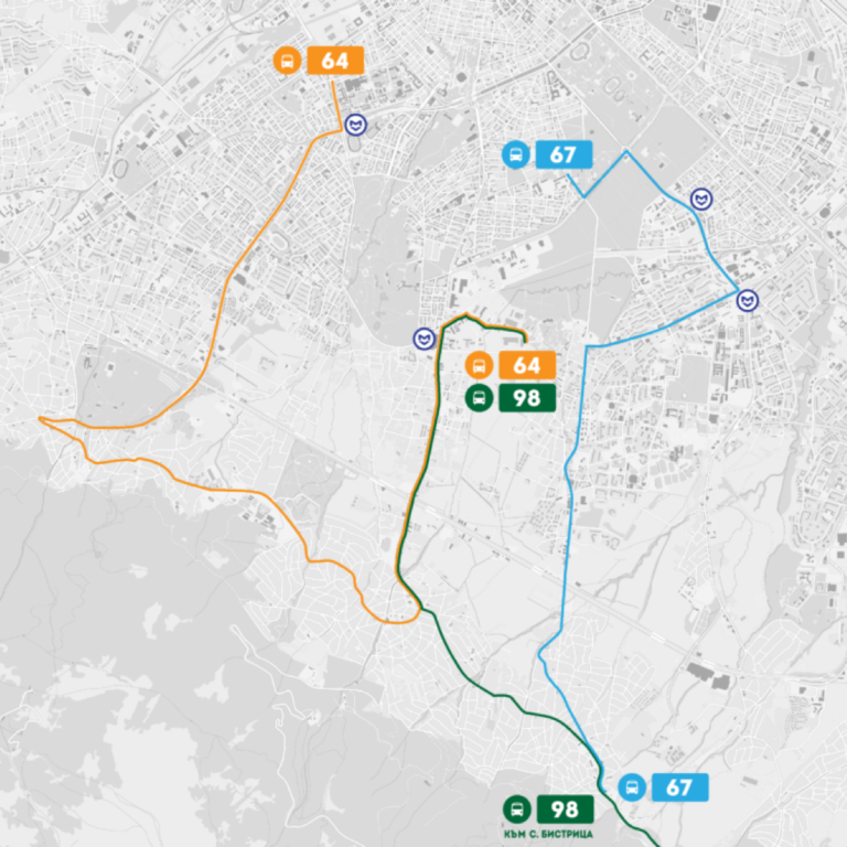 ДОКЛАД – Преобразуване на линии № 64, 67 и 98 от крайградски в градски