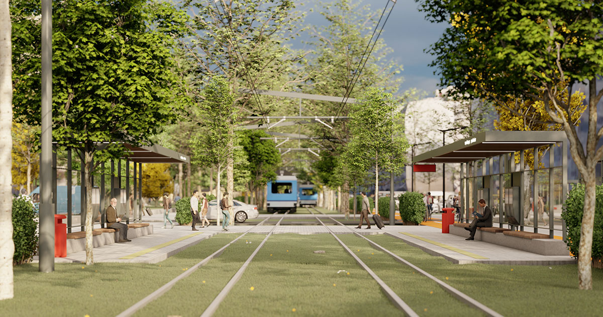 Предлагаме линеен парк и трамвайно трасе по бул. Вардар